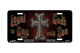 "Loyal to One II" - Decorative License Plate