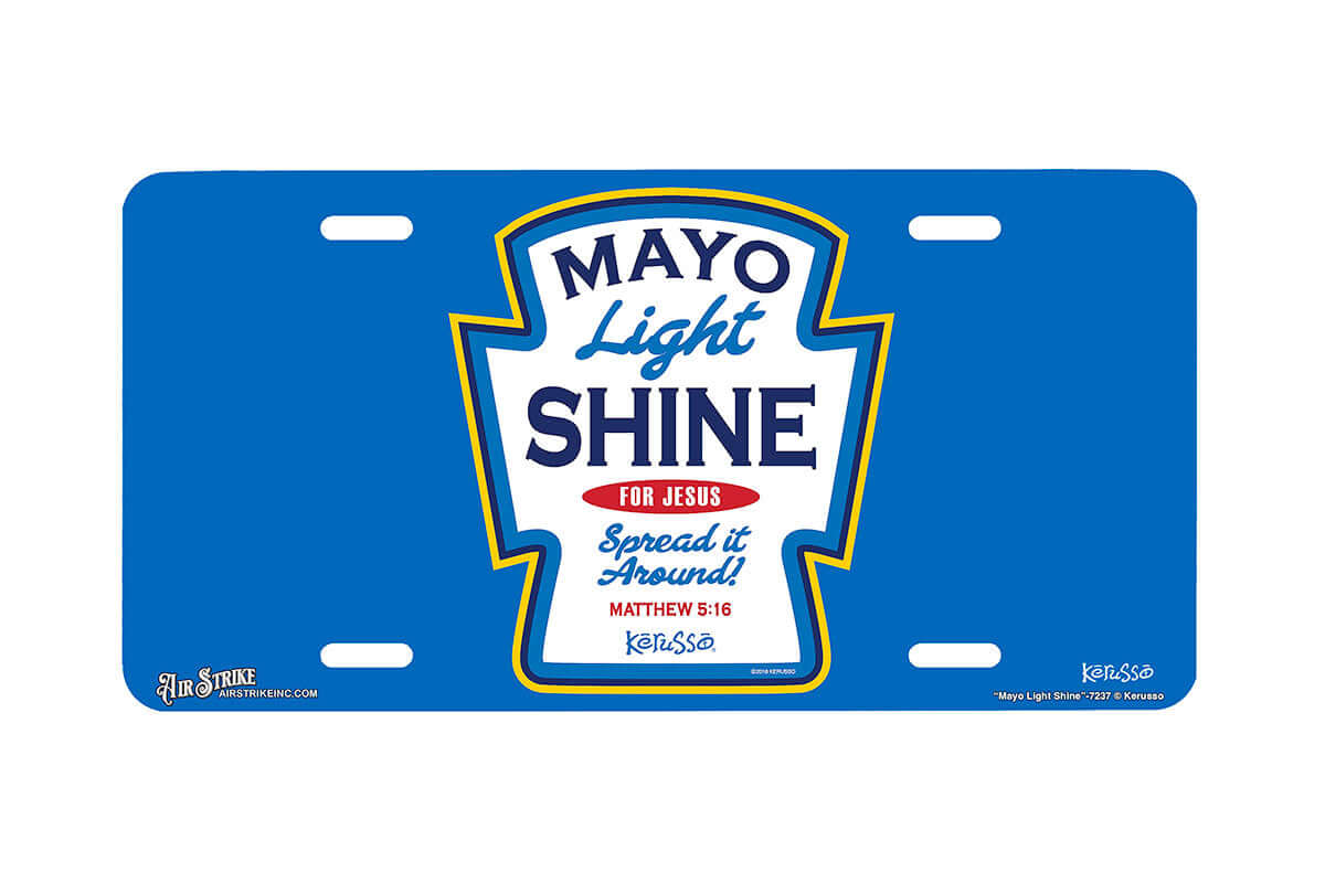 "Mayo Light Shine" - Decorative License Plate