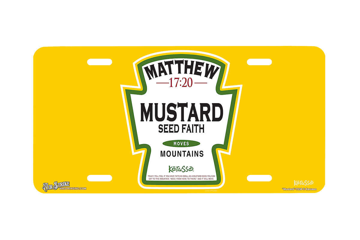 "Mustard" - Decorative License Plate