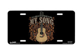 "My Song Guitar" - Decorative License Plate