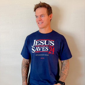 Kerusso Christian T-Shirt Jesus Saves '24