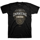 Kerusso Christian T-Shirt Courageous Faith Proverbs 28:1