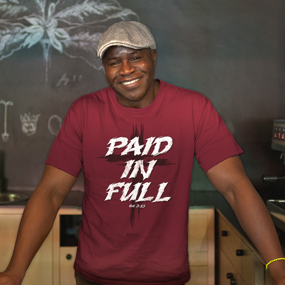 Kerusso Christian T-Shirt Paid In Full Cross