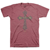 Kerusso Womens T-Shirt Blessed Cross