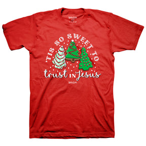 Kerusso Christmas T-Shirt Tis So Sweet To Trust In Jesus