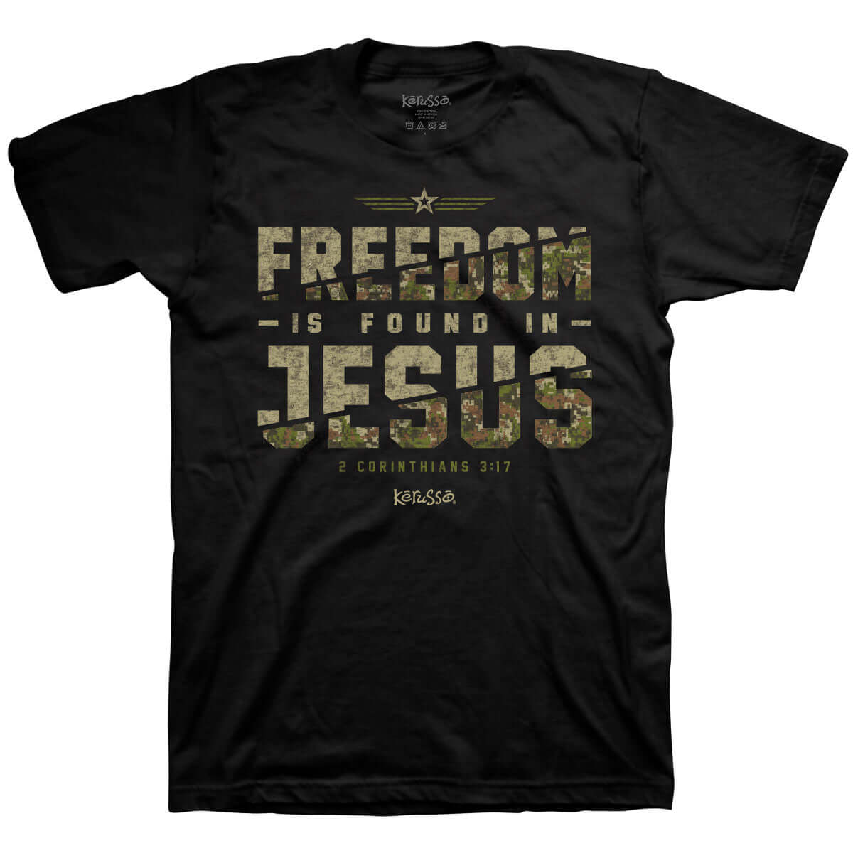 Kerusso Christian T Shirt Freedom In Jesus Mockup