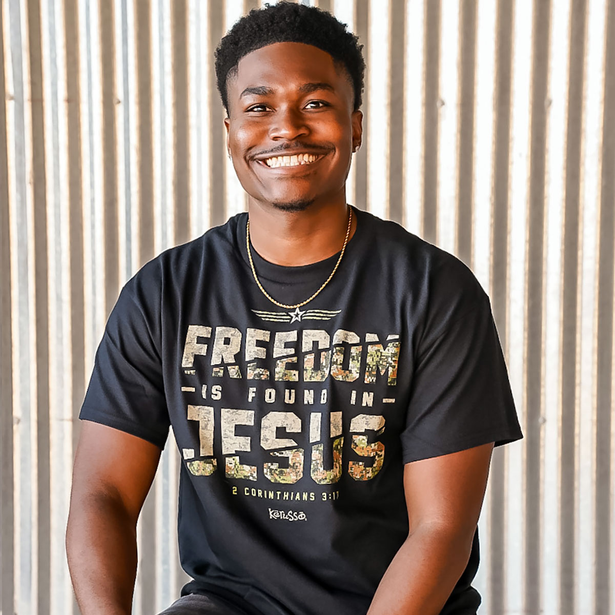 Kerusso Christian T-Shirt Freedom In Jesus 2 Corinthians 3:17