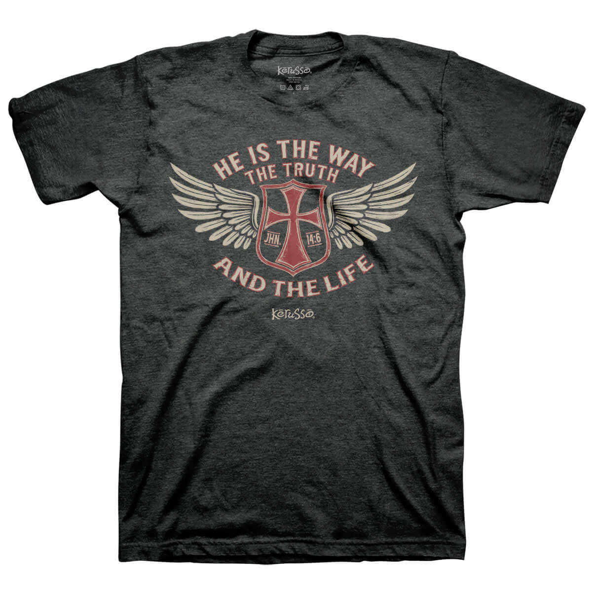 Kerusso Christian T-Shirt Wings John 14:6