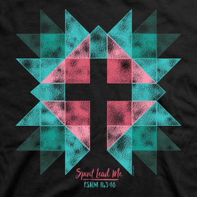 Kerusso Womens T Shirt Spirit Lead Cross Closeup