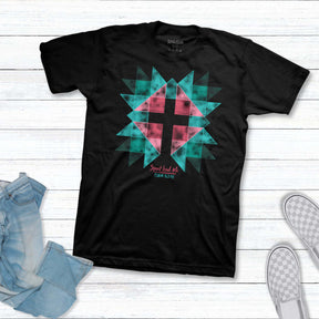 Kerusso Womens T Shirt Spirit Lead Cross Flatlay