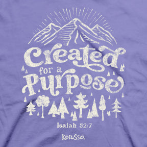 Kerusso Womens T Shirt Created For A Purpose Closeup