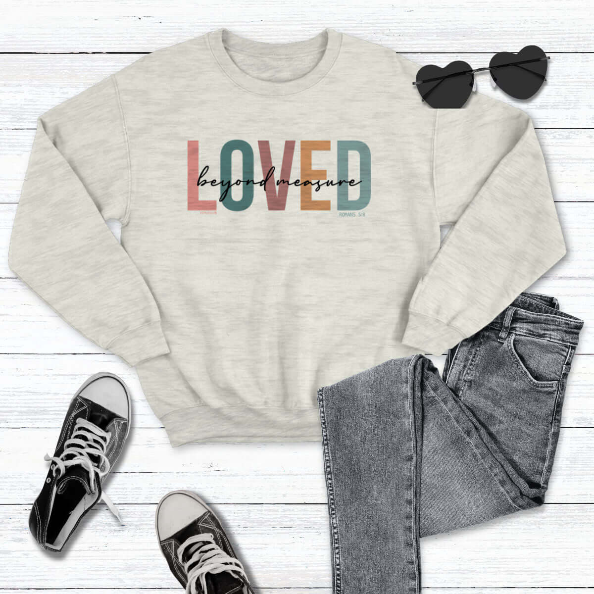 Kerusso Womens Sweatshirt Love Beyond Measure