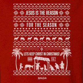 Kerusso Womens Sweatshirt Jesus Is The Reason For the Season