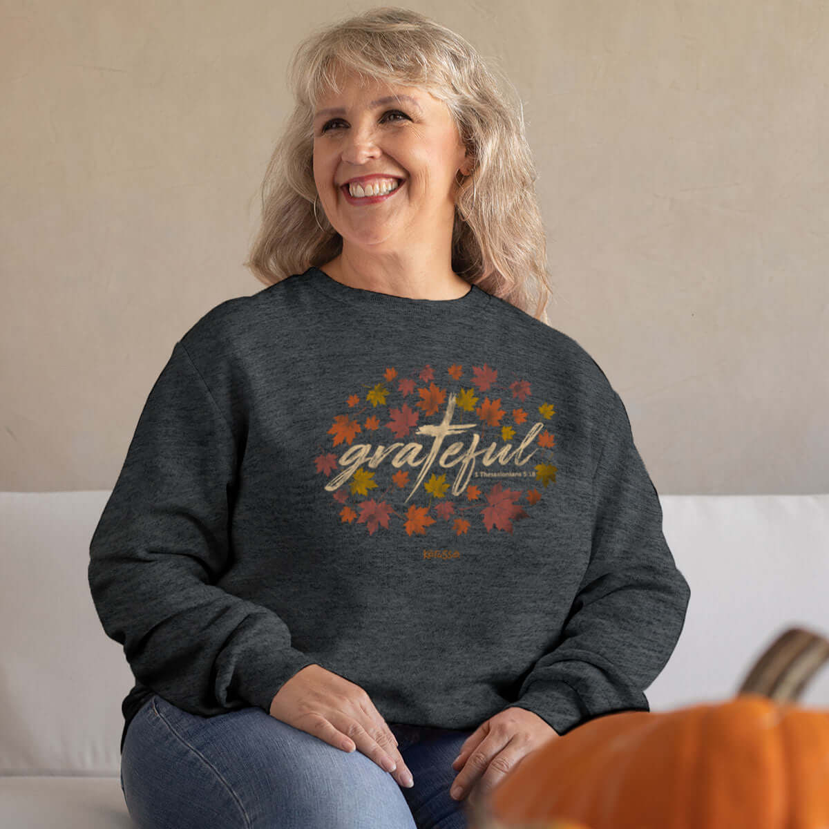 Kerusso Womens Sweatshirt Grateful