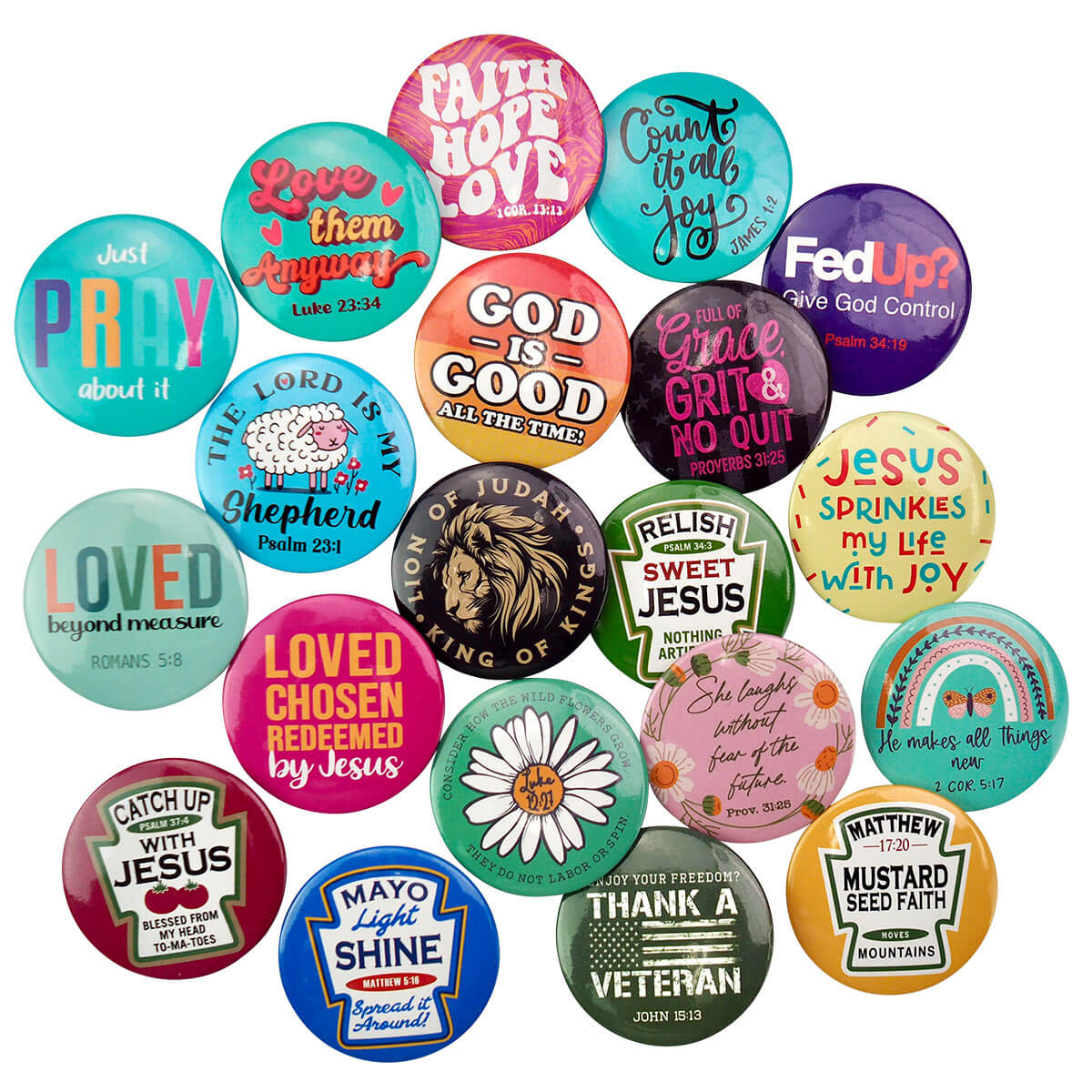 20 Pc Kerusso Button Assortment 2025 Mockup