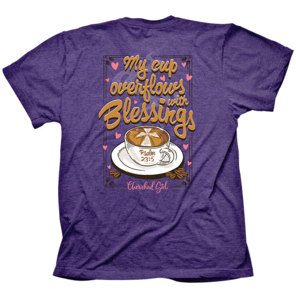  Cherished Girl Womens T-Shirt Too Many Blessings - Kiwi - X- Large : Clothing, Shoes & Jewelry