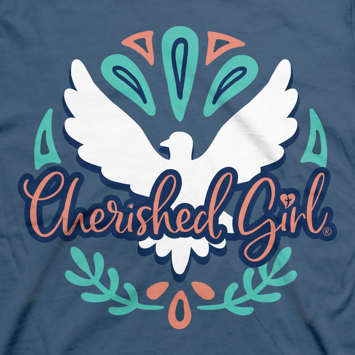 Cherished Girl Womens T-Shirt Peace Of Christ Colossians 3:15