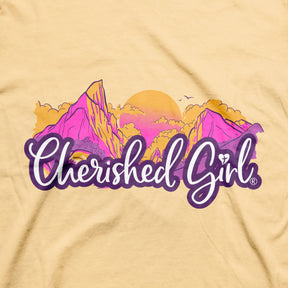 Cherished Girl Womens T-Shirt Mountain Tops