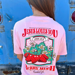 Cherished Girl Womens T-Shirt Berry Much