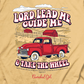 Cherished Girl Womens T Shirt Lead Me Truck Back Closeup