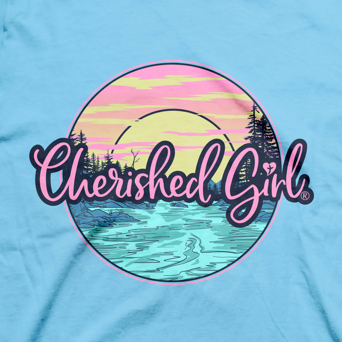 Cherished Girl Womens T Shirt Sunny State Of Mind Front Closeup