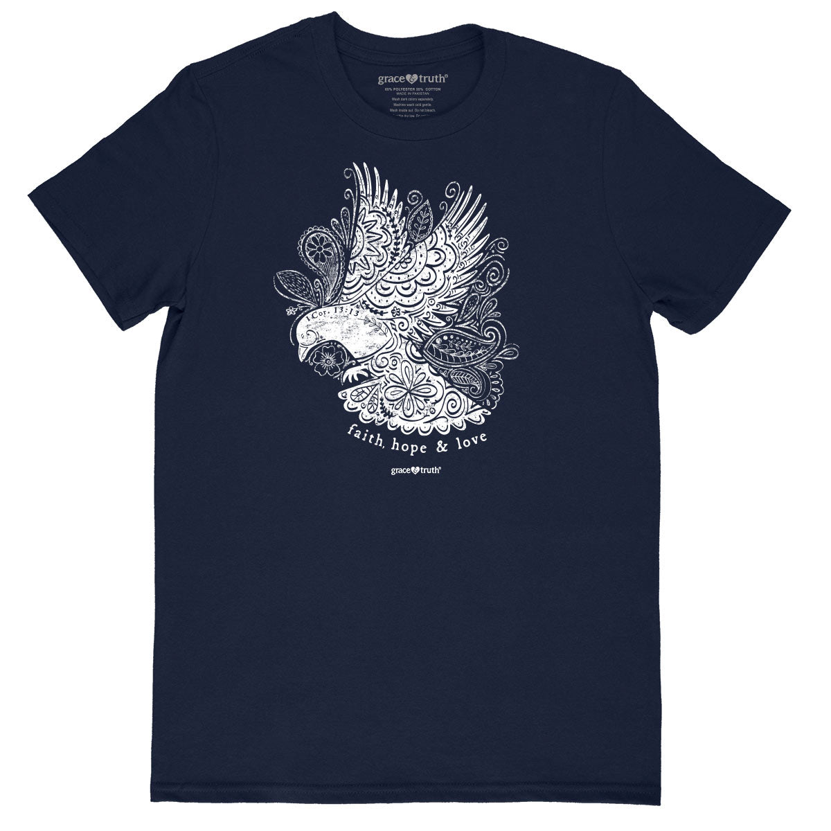 grace & truth Womens T-Shirt Dove