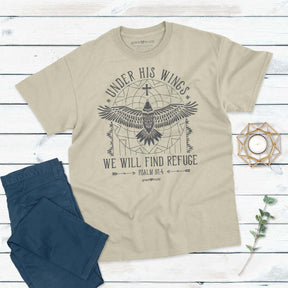 grace & truth Womens T-Shirt Refuge Under His Wings