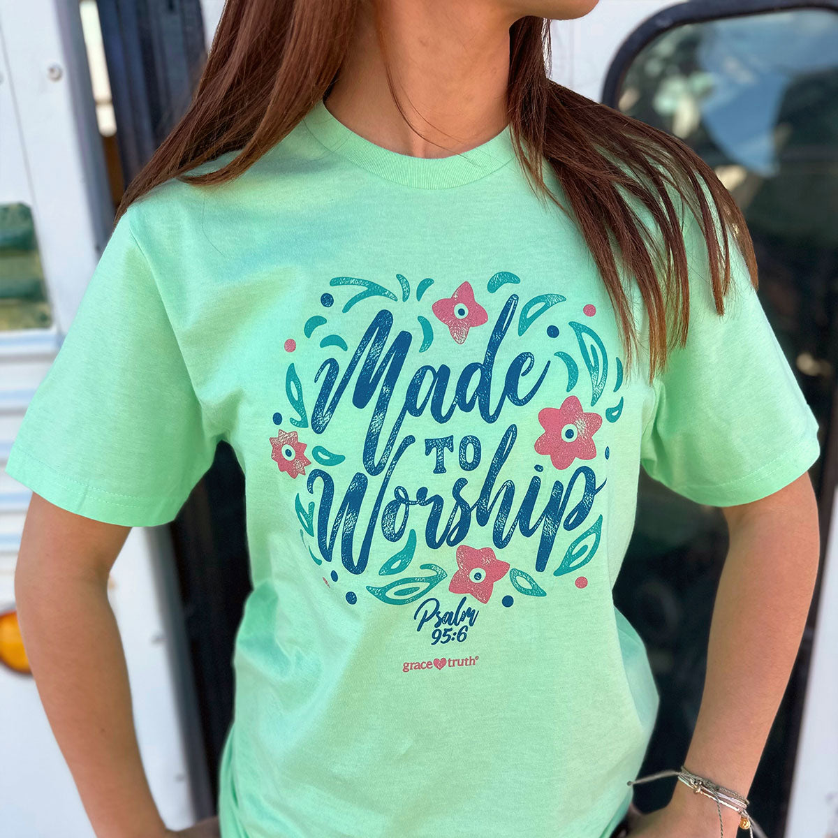 grace & truth Womens T-Shirt Worship