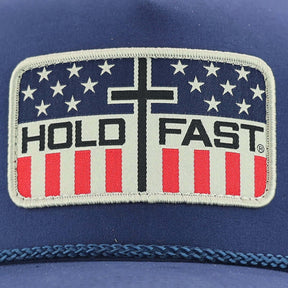 Flag Patch Front Caps Closeup