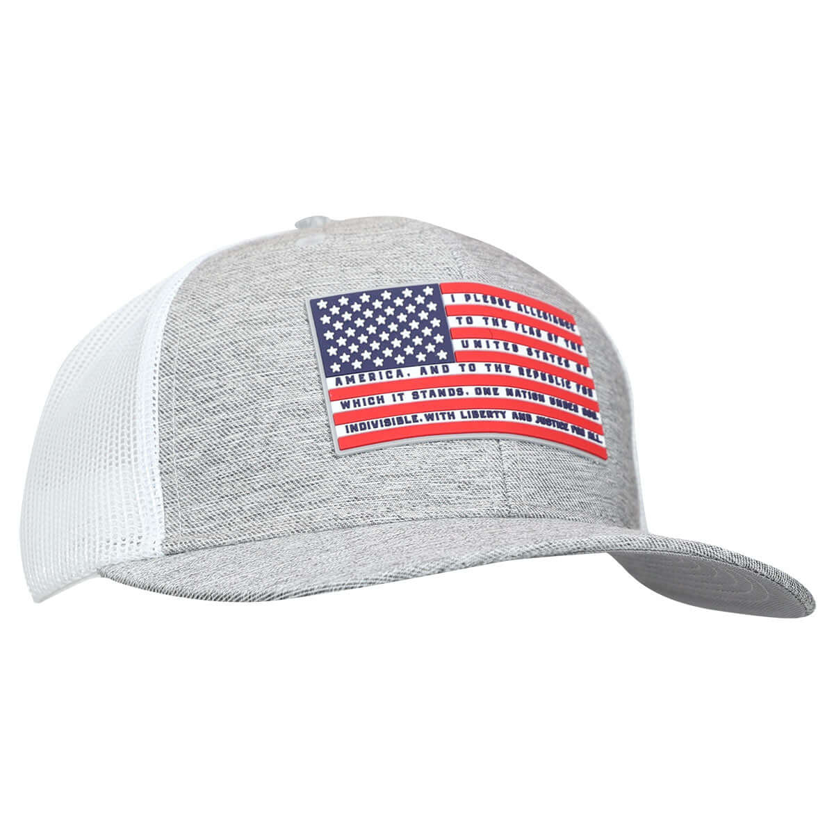 Pledge Allegiance Angled Caps Mockup