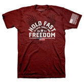 Hold Fast Mens T Shirt Freedom Eagle Crest Mockup