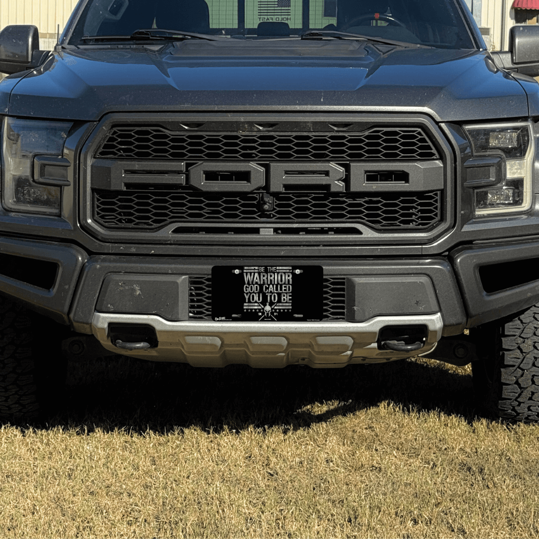 "Warrior" - Decorative License Plate