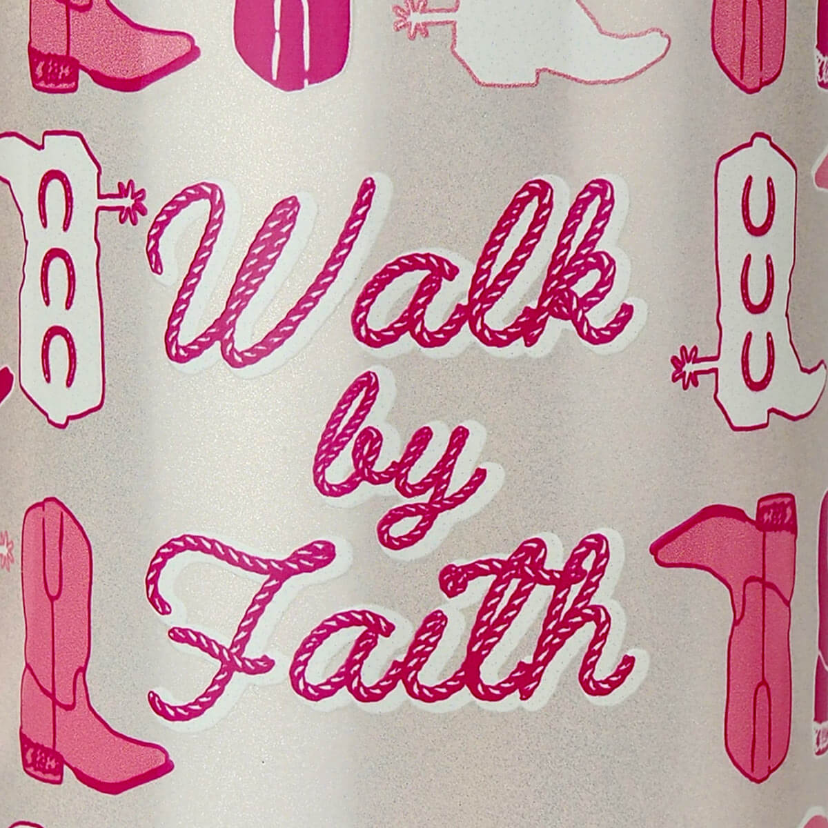 Kerusso 30 oz Stainless Steel Mug With Straw Walk By Faith