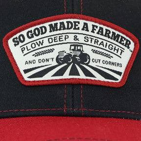 So God Made A Farmer Mens Cap Plow Deep And Straight