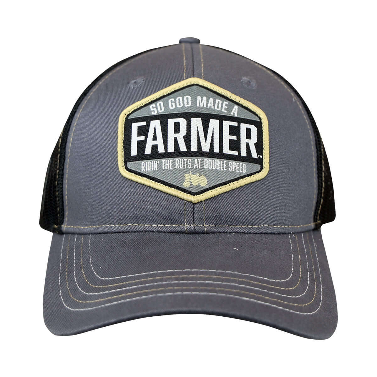 So God Made A Farmer Mens Cap Ridin The Ruts