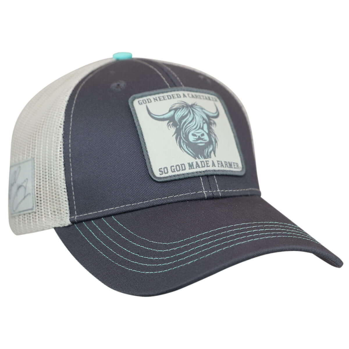 So God Made A Farmer Womens Cap Highland Cow