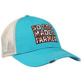 So God Made A Farmer Womens Cap Cowhide Fill