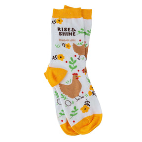 Rise And Shine Socks Mockup