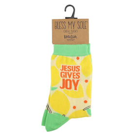 Gives Joy Packaged Socks Mockup