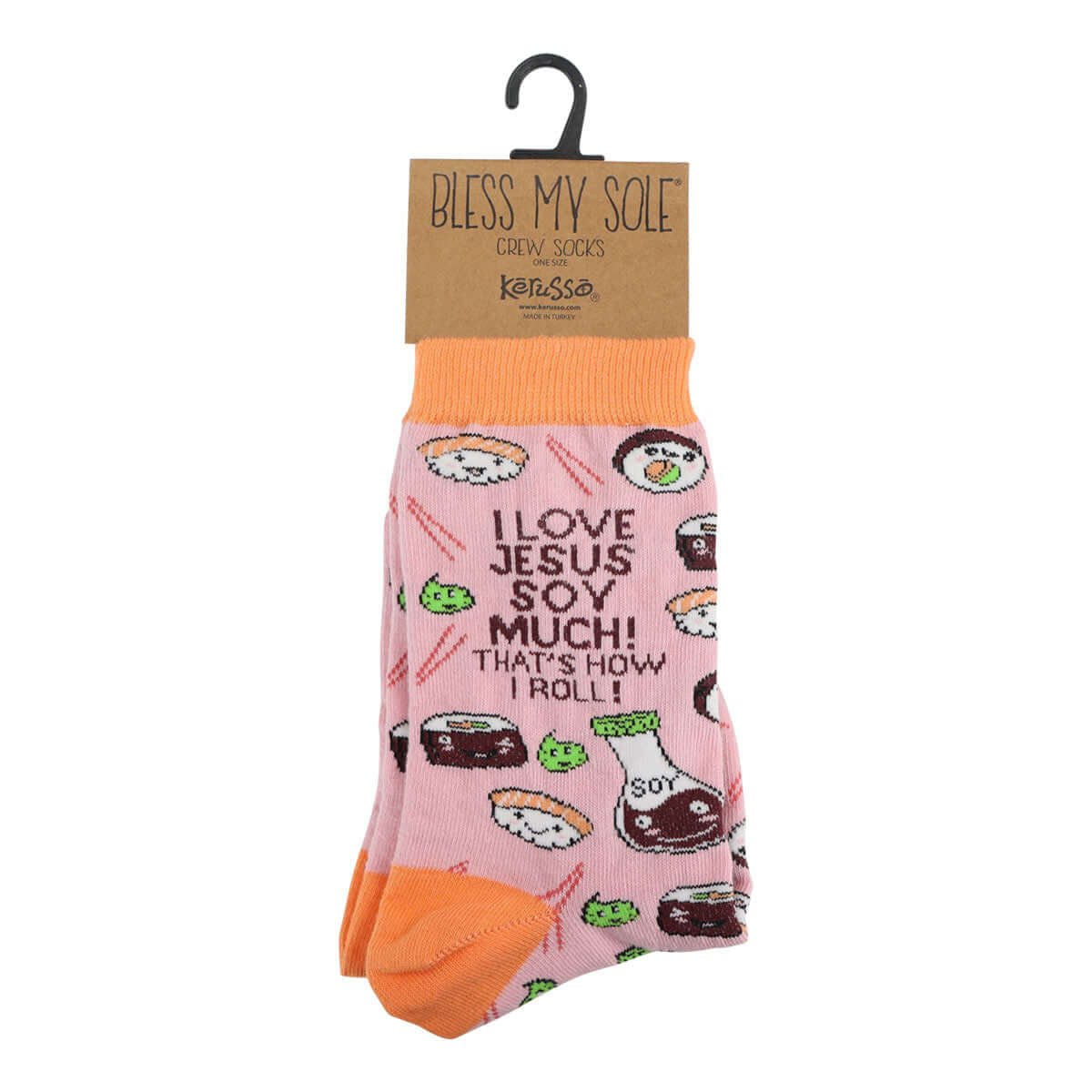 Sushi Packaged Socks Mockup