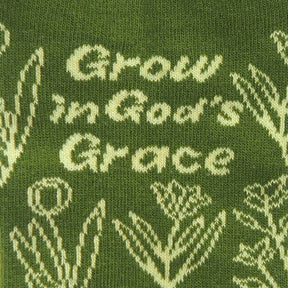 Grow In Gods Grace Socks Closeup