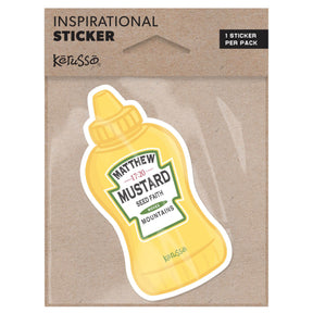 Kerusso Sticker Mustard Packaged Mockup