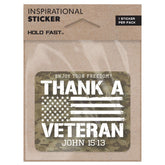 Hold Fast Sticker Thank A Veteran Packaged Mockup