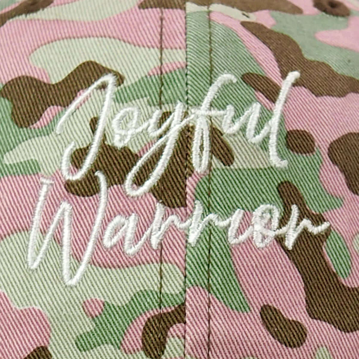 Joyful Warrior Front Caps Closeup