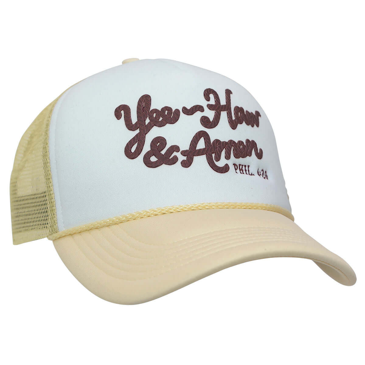 Yeehaw And Amen Angled Caps Mockup