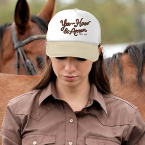 Yeehaw And Amen Front Female Caps Model