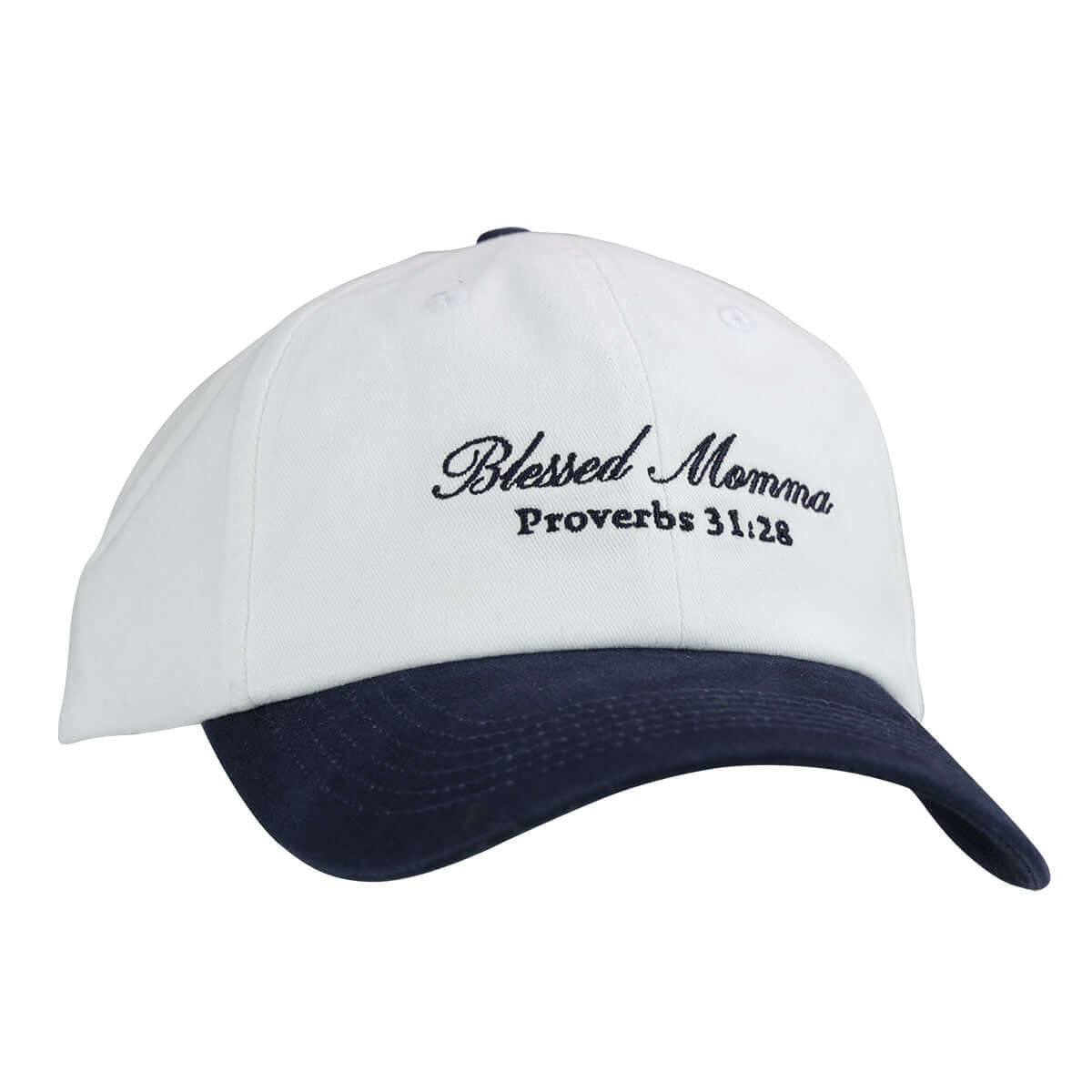 Blessed Momma Angled Caps Mockup