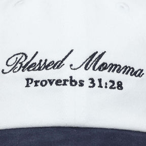 Blessed Momma Front Caps Closeup