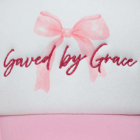 Saved By Grace Front Caps Closeup