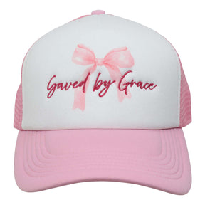 Saved By Grace Front Caps Mockup